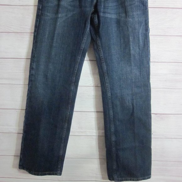 Signature Levi Strauss Mens Jean S61 Relaxed Size 30x32 Dark Blue - Picture 2 of 5